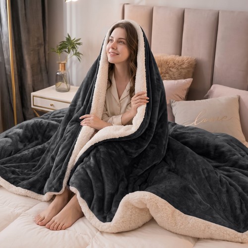 Sherpa fleece blanket - sherpa,