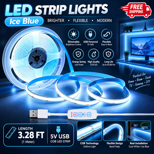 Cob led strip light dimmable - led,